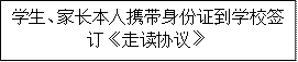 员工、家长本人携带身份证到公司签订《走读协议》